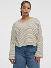 Striped Long-Sleeve Boat-Neck T-Shirt