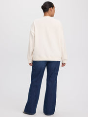 Long Crew-Neck Fleece Sweatshirt - R Essentials