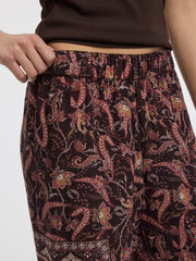 Wide-Leg High-Rise Pull-On Pant