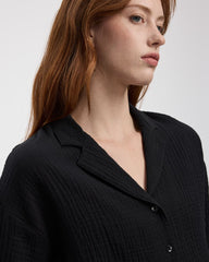 Waffled Short-Sleeve Shirt