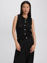 Sleeveless Crew-Neck Sweater Vest