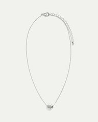 Short Necklace with Bubble Heart Pendant