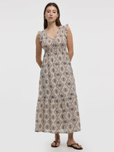 Sleeveless Maxi Dress with Smocked Top