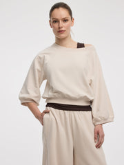 3/4-Sleeve Crew-Neck Top - Hyba
