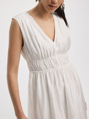 Sleeveless V-Neck Maxi Dress
