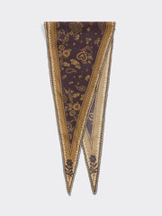 Diamond-Shaped Scarf with Border