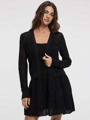 Sleeveless Mini Dress with Smocked Top