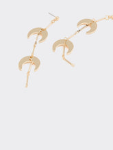 Earrings with Half-Moon Pendants