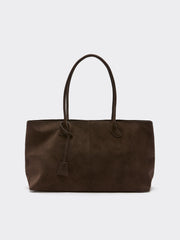 Faux Suede Tote Bag