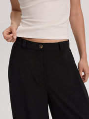 Wide-Leg High-Rise Pant