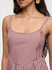 Sleeveless Midi Dress with Sweetheart Neckline