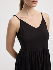Sleeveless V-Neck Midi Dress