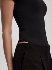 Short-Sleeve Crew-Neck Bodysuit