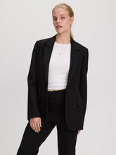 Fitted One-Button Knit Blazer - The Modern Stretch (R)