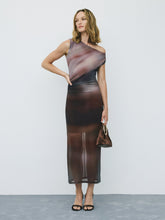 Sleeveless Bodycon Maxi Dress with Side Shirring