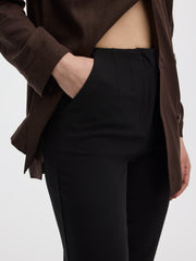 Slim-Leg High-Rise Capri Pants