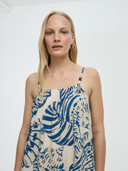 Sleeveless Square-Neck Maxi Dress