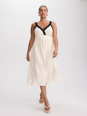 Sleeveless Sweetheart Midi Dress