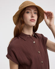 Straw Bucket Hat