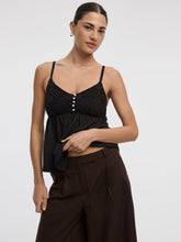 V-Neck Mix-Media Cami