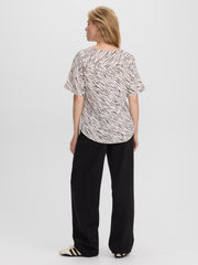 Crew-Neck T-Shirt Blouse