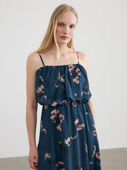 Sleeveless Bubble Maxi Dress