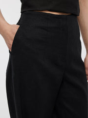 Linen Blend Barrel Pant