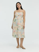Sleeveless Midi Dress with Sweetheart Neckline