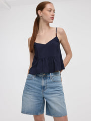 Mid-Rise Baggy Shorts