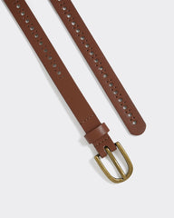 Skinny Faux Leather Belt