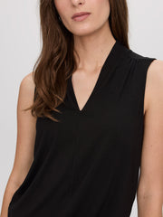 Sleeveless V-Neck Top