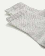 Ribbed Cotton Anklet Socks