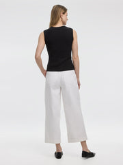 Ribbed Crew-Neck Tank
