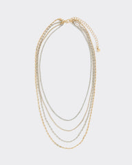 Four-Chain Short Necklace