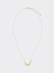 Long Necklace with U-Shaped Pendant