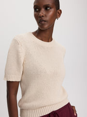 Short-Sleeve Crew-Neck Pullover