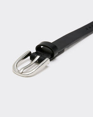 Skinny Faux Leather Belt