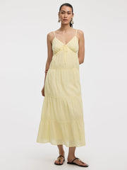 Sleeveless Maxi Dress with Sweetheart Neckline