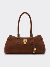 Bowler Satchel Bag with Lock Charm