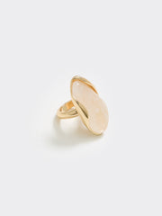 Ring with Oval Resin Piece