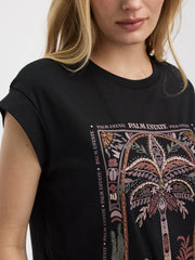 Extended-Sleeve Crew-Neck Tee