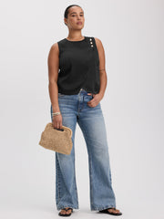 Sleeveless Wrap Top