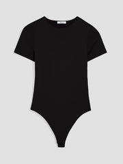 Short-Sleeve Crew-Neck Bodysuit