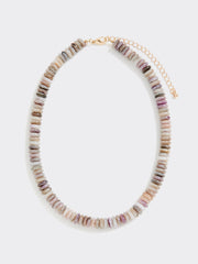 Short Necklace with Disc Beads