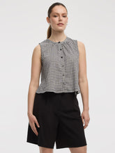 Buttoned-Down Crew-Neck Tank