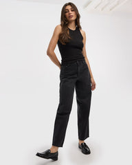 High-Rise Barrel Jeans
