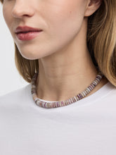 Short Necklace with Disc Beads