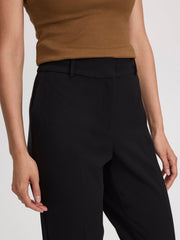 Slim-Leg High-Rise Ankle Pant