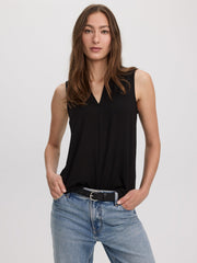Sleeveless V-Neck Top