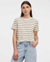 Boyfriend Crew-Neck Striped T-Shirt - R Essentials